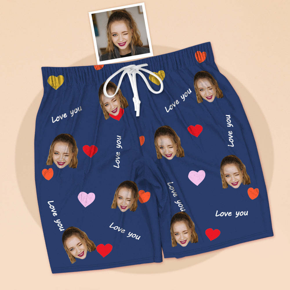 Personalisierte Lover Gesicht Kurzarm Pyjamas Custom Foto Pyjamas Kurzarm Pyjamas Für Liebhaber