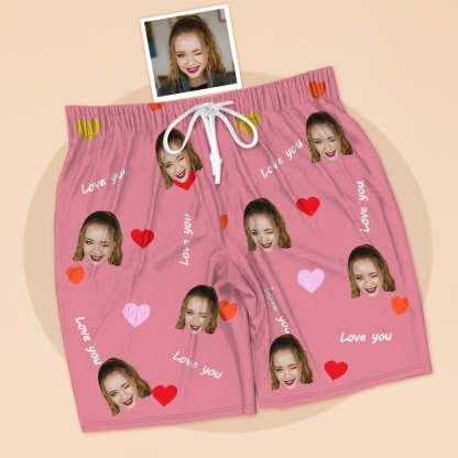 Personalisierte Lover Gesicht Kurzarm Pyjamas Custom Foto Pyjamas Kurzarm Pyjamas Für Liebhaber