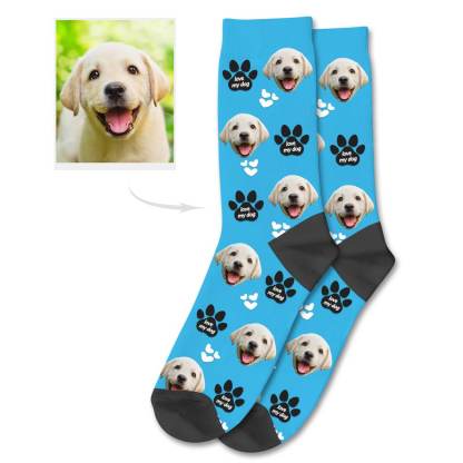 Personalisierte Hundegesicht Socken Hundefoto Auf Den Socken