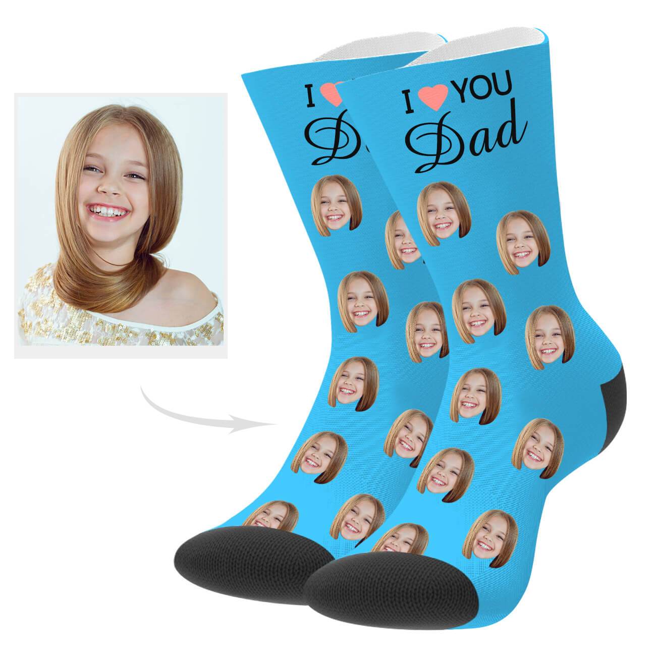 Personalisierte Socken Mit Gesicht Des Vaters Geschenk Zum Vatertag