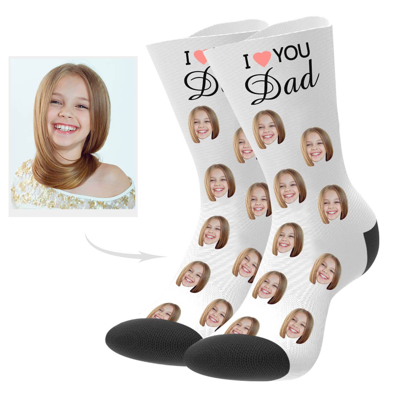 Personalisierte Socken Mit Gesicht Des Vaters Geschenk Zum Vatertag