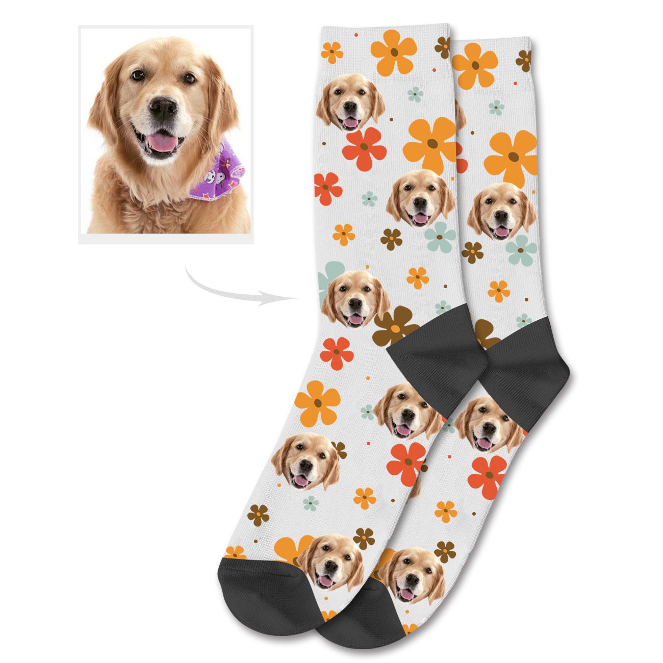 Personalisierte Hundesocken Individuelle Socken Mit Foto Deines Hundes