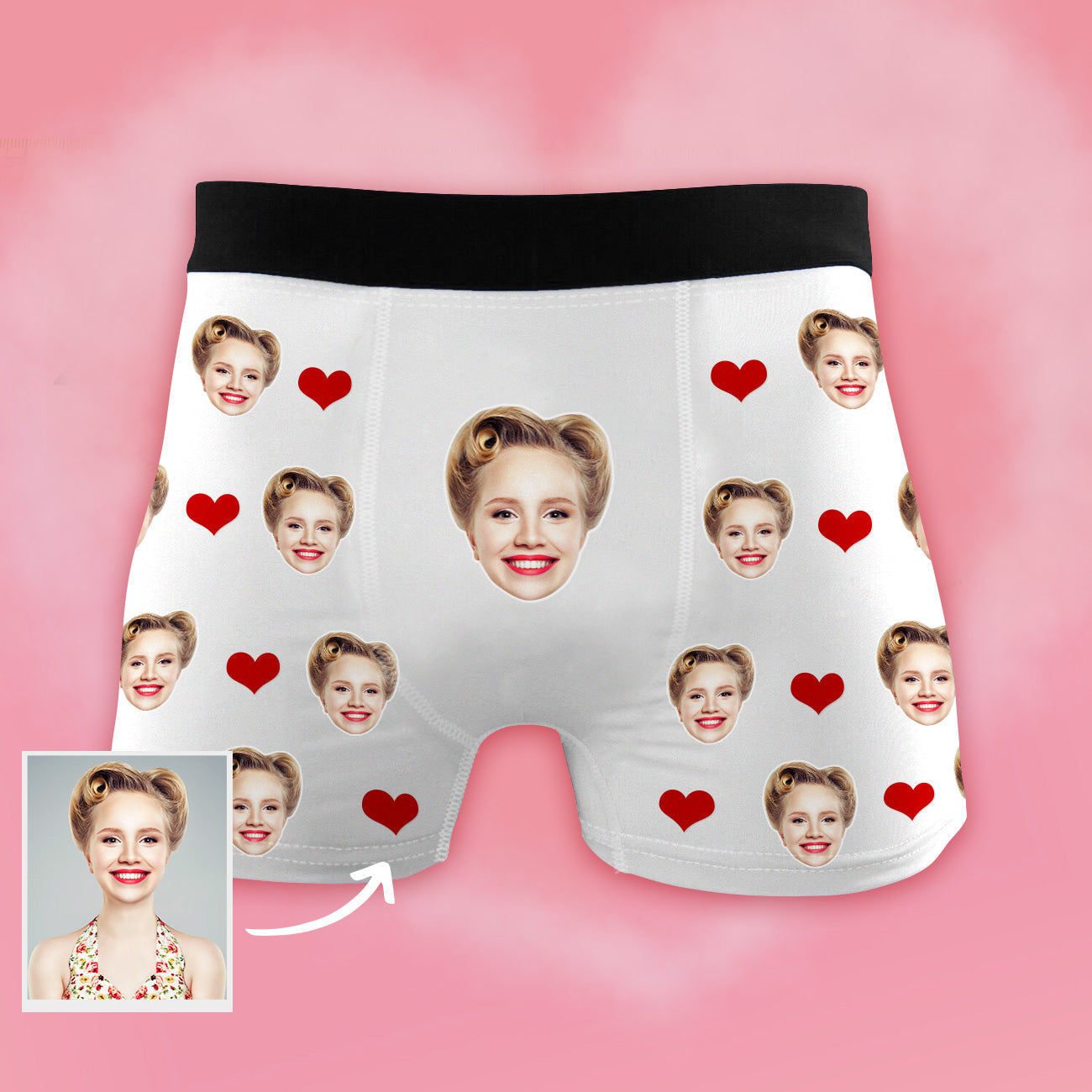 Geschenk für Freund Personalisierte Boxershorts mit Gesicht Weihnachtsgeschenk für Ehemann