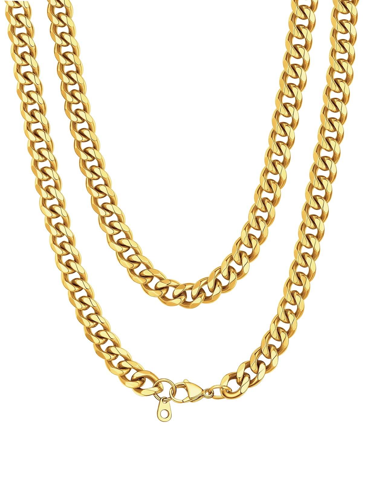 Bandmax 3MM Curb Cuban Chain for Men Women Teenager 316L Stainless Ste