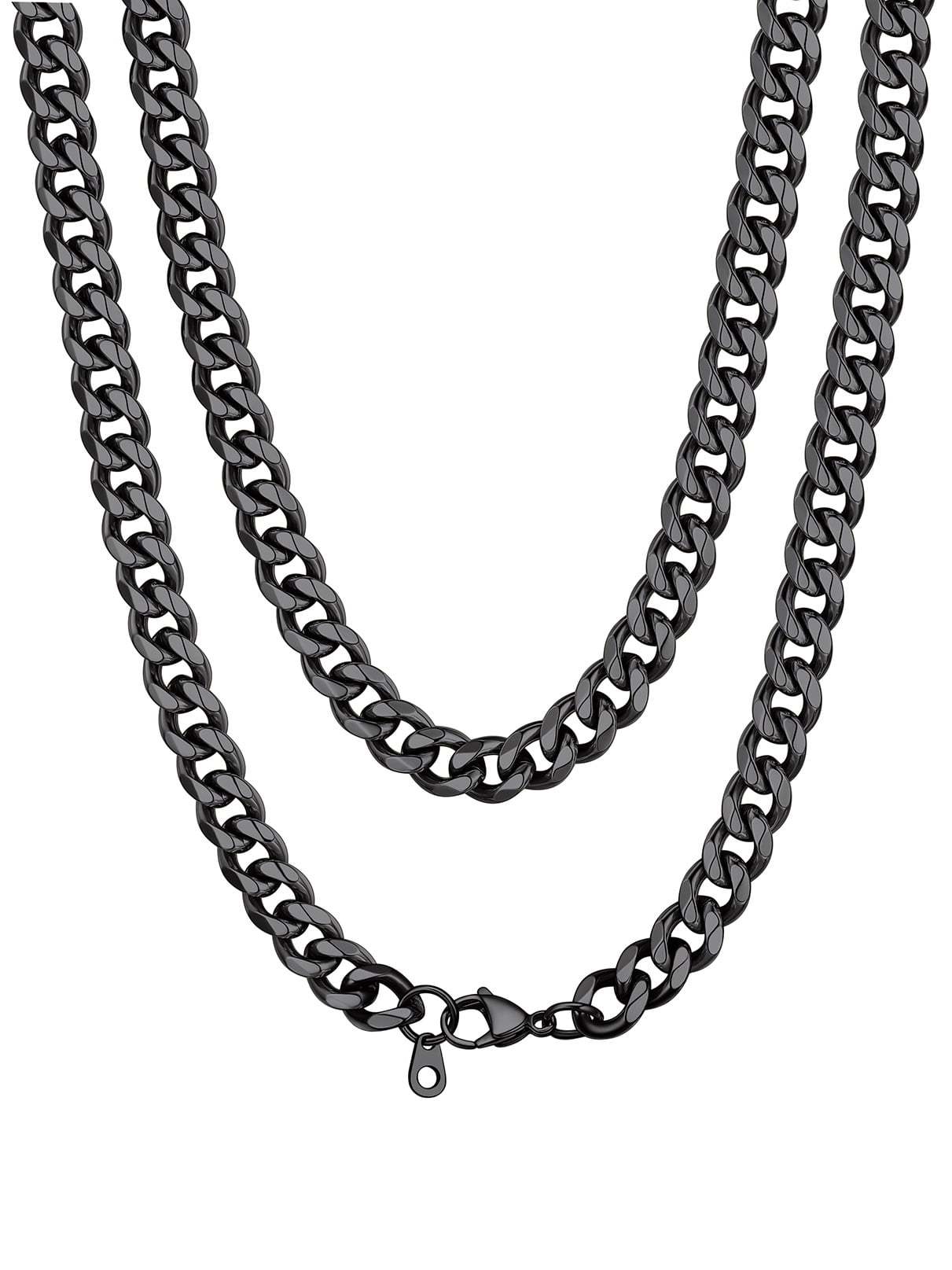 Bandmax 3MM Curb Cuban Chain for Men Women Teenager 316L Stainless Steel Miami Link Necklace for Gift