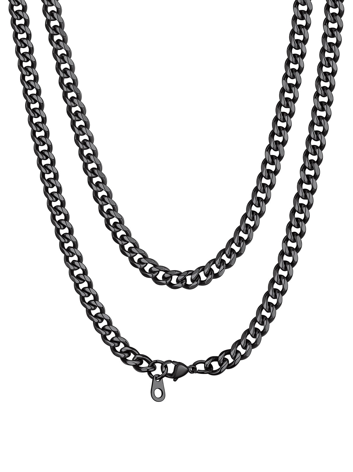 Bandmax 3MM Curb Cuban Chain for Men Women Teenager 316L Stainless Steel Miami Link Necklace for Gift