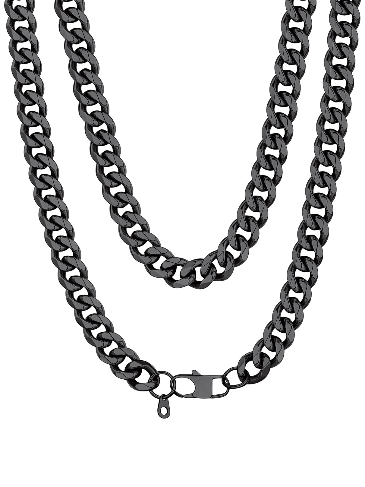 Bandmax 3MM Curb Cuban Chain for Men Women Teenager 316L Stainless Steel Miami Link Necklace for Gift