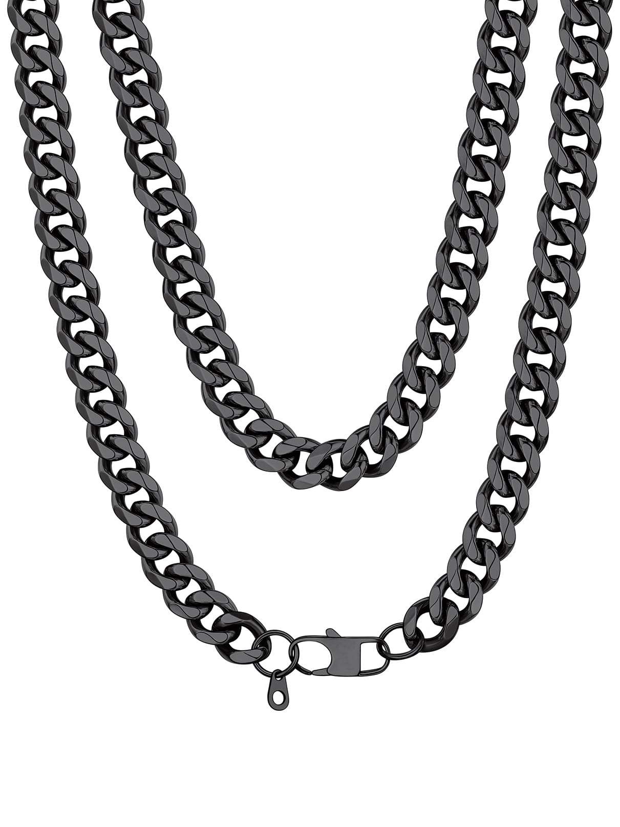 Bandmax 3MM Curb Cuban Chain for Men Women Teenager 316L Stainless Steel Miami Link Necklace for Gift