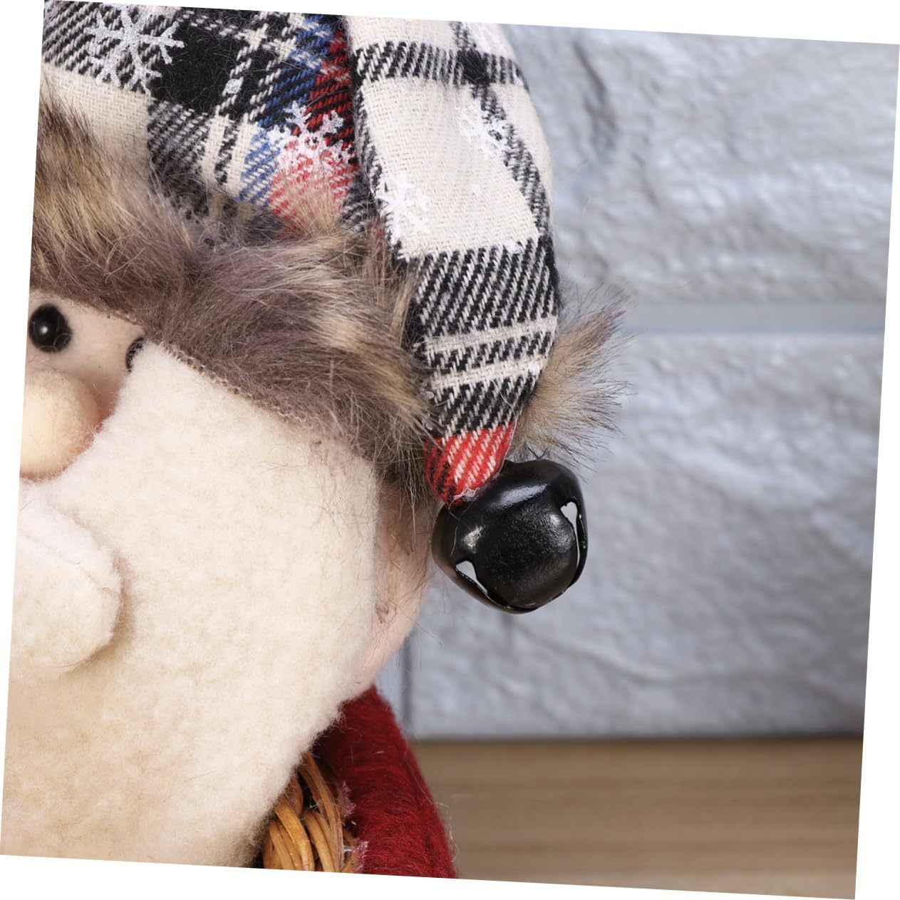 Santa Claus - Shaped Rattan Storage Basket