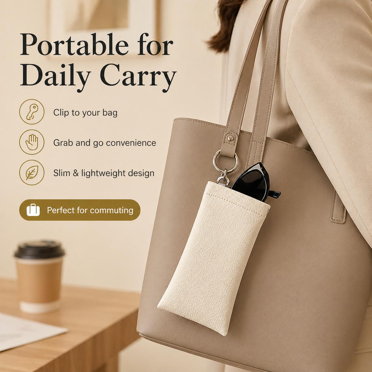 Soft PU Leather Sunglasses Pouch Elastic Opening Eyeglasses Bag, Portable Anti-Scratch Glasses Storage Case With Built-in Cleaning Cloth And Keychain, Minimalist Lightweight Protective Sleeve For Daily Travel Outdoor Women Men Accessories Soft PU Leather Sunglasses Pouch Elastic Opening Eyeglasses Bag, Portable Anti-Scratch Glasses Storage Case With Built-in Cleaning Cloth And Keychain, Minimalist Lightweight Protective Sleeve For Daily Travel Outdoor Women Men Accessories