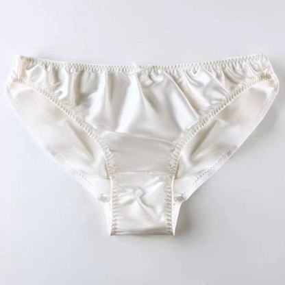Women's Silk Simple Solid Color Panties
