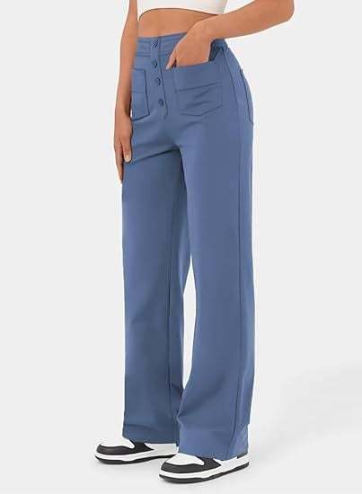 Hot SaleHigh-waisted Elastic Casual Pants