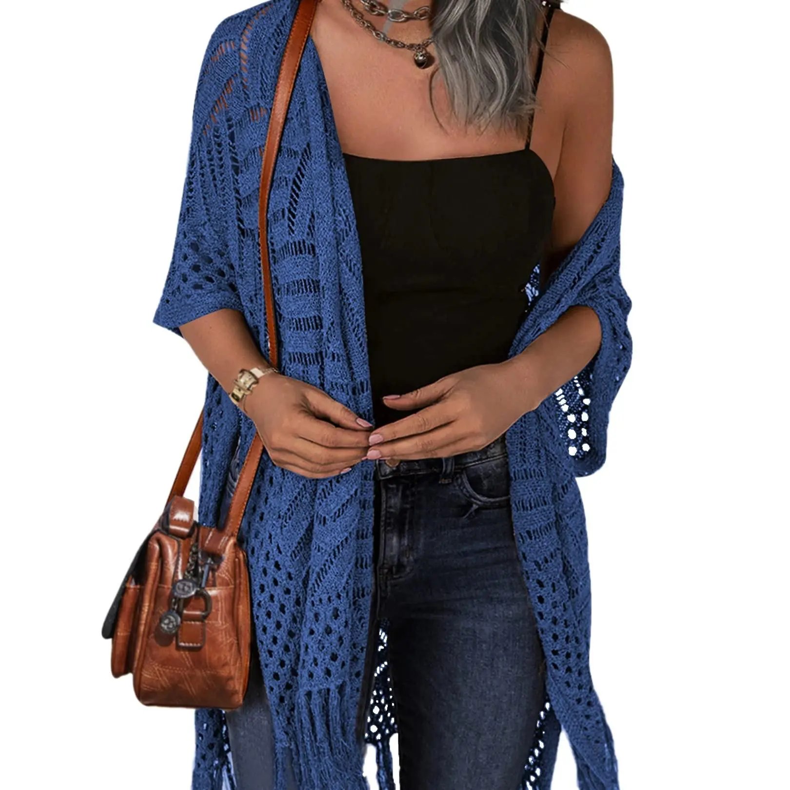 Last Day 49% OFF 🔥Boho Tassel Hollow-Out Knit Cardigan