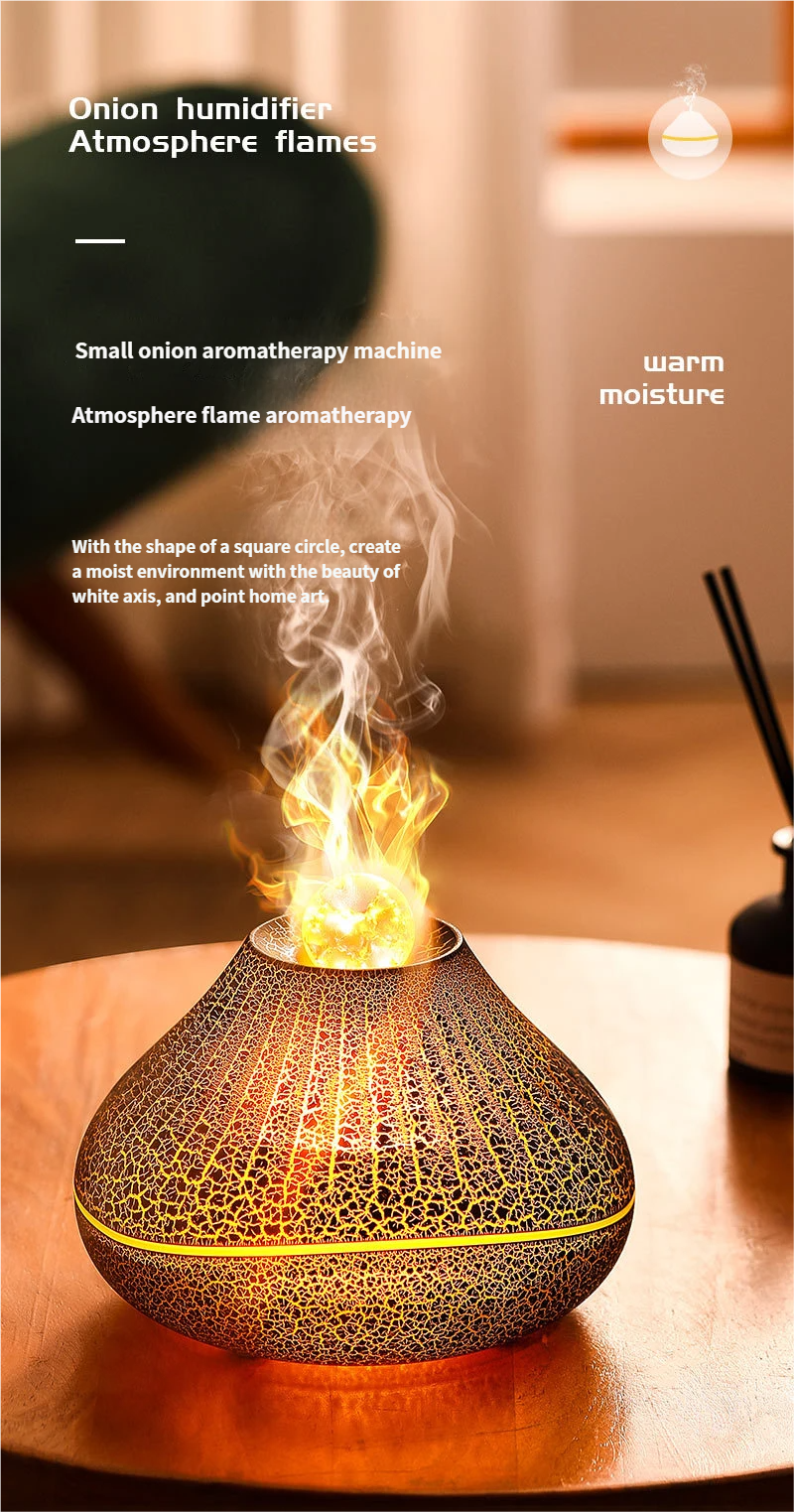 ✨New Flame-Effect Aromatherapy Diffuser