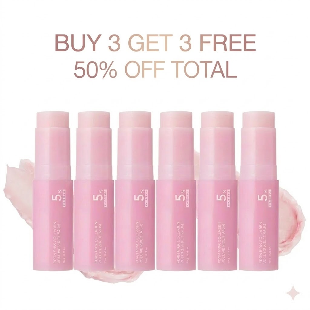 ✨LAST DAY BUY 1 GET 1 FREE✨Pink Collagen Volume Multi Balm