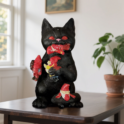 Cat Gnome Statue