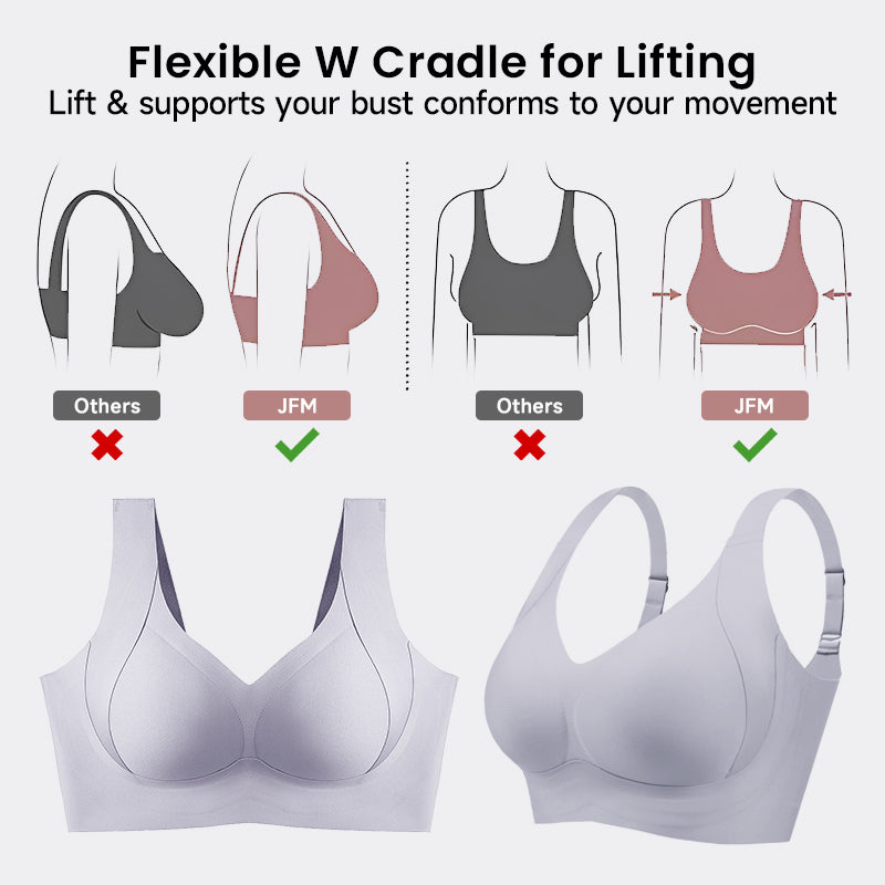 Daily Comfort Wireless Shaper Bra-Black+Grey+Skin
