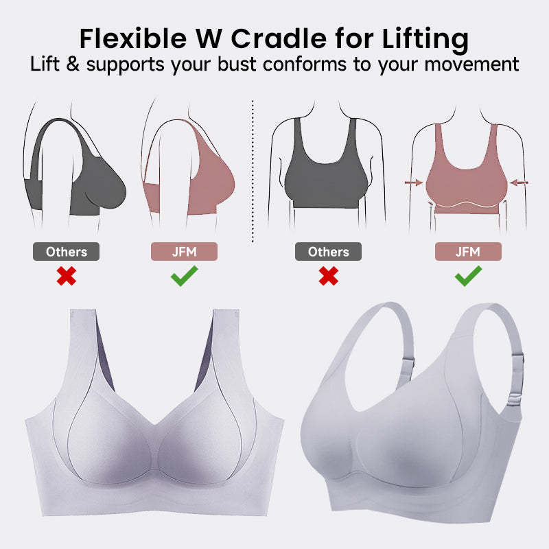 Daily Comfort Wireless Shaper Bra-Black+Grey+Skin