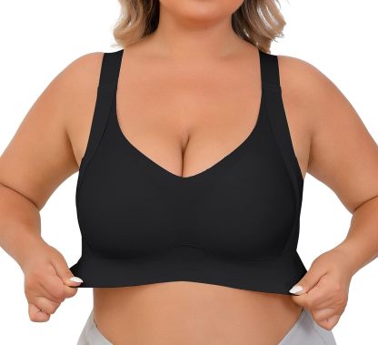 Daily Comfort Wireless Shaper Bra-Black+Grey+Skin
