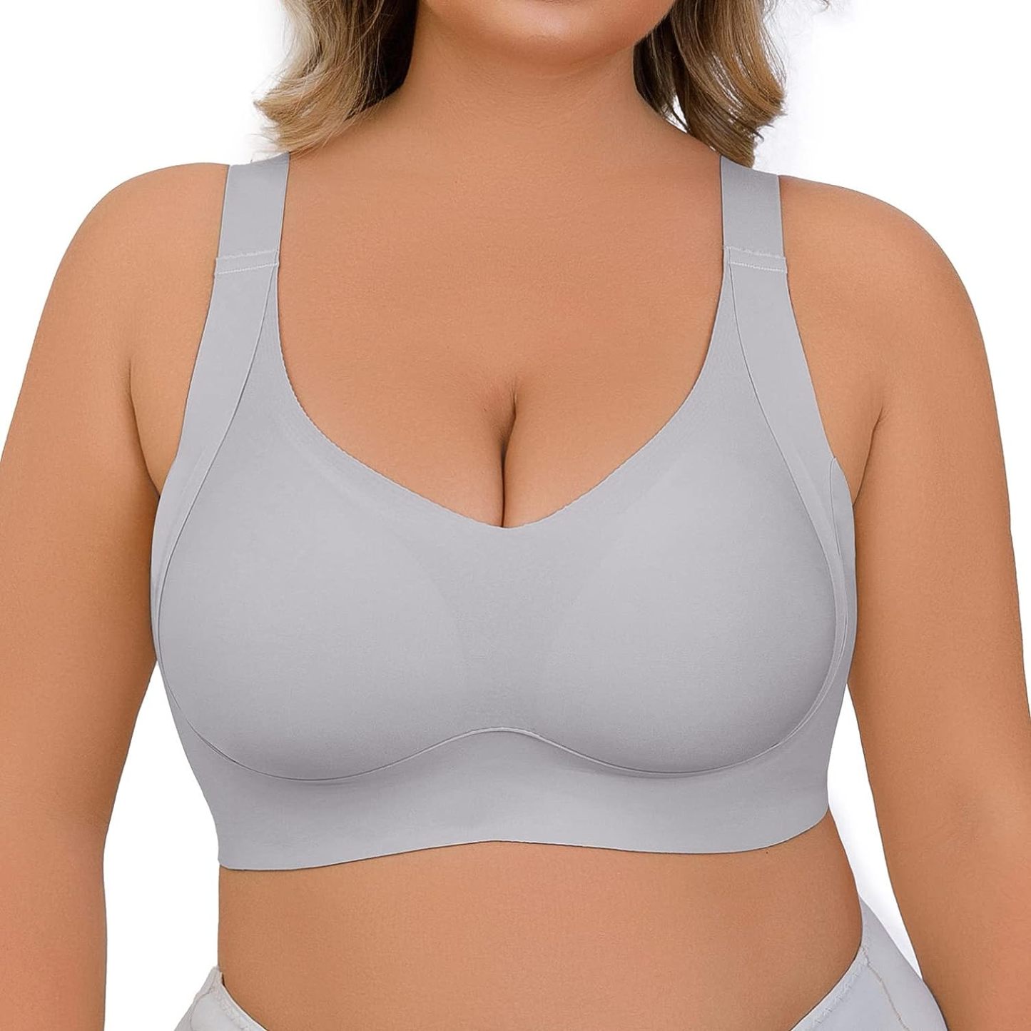 Daily Comfort Wireless Shaper Bra-Black+Grey+Skin