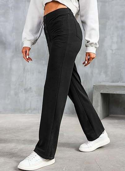 Hot SaleHigh-waisted Elastic Casual Pants