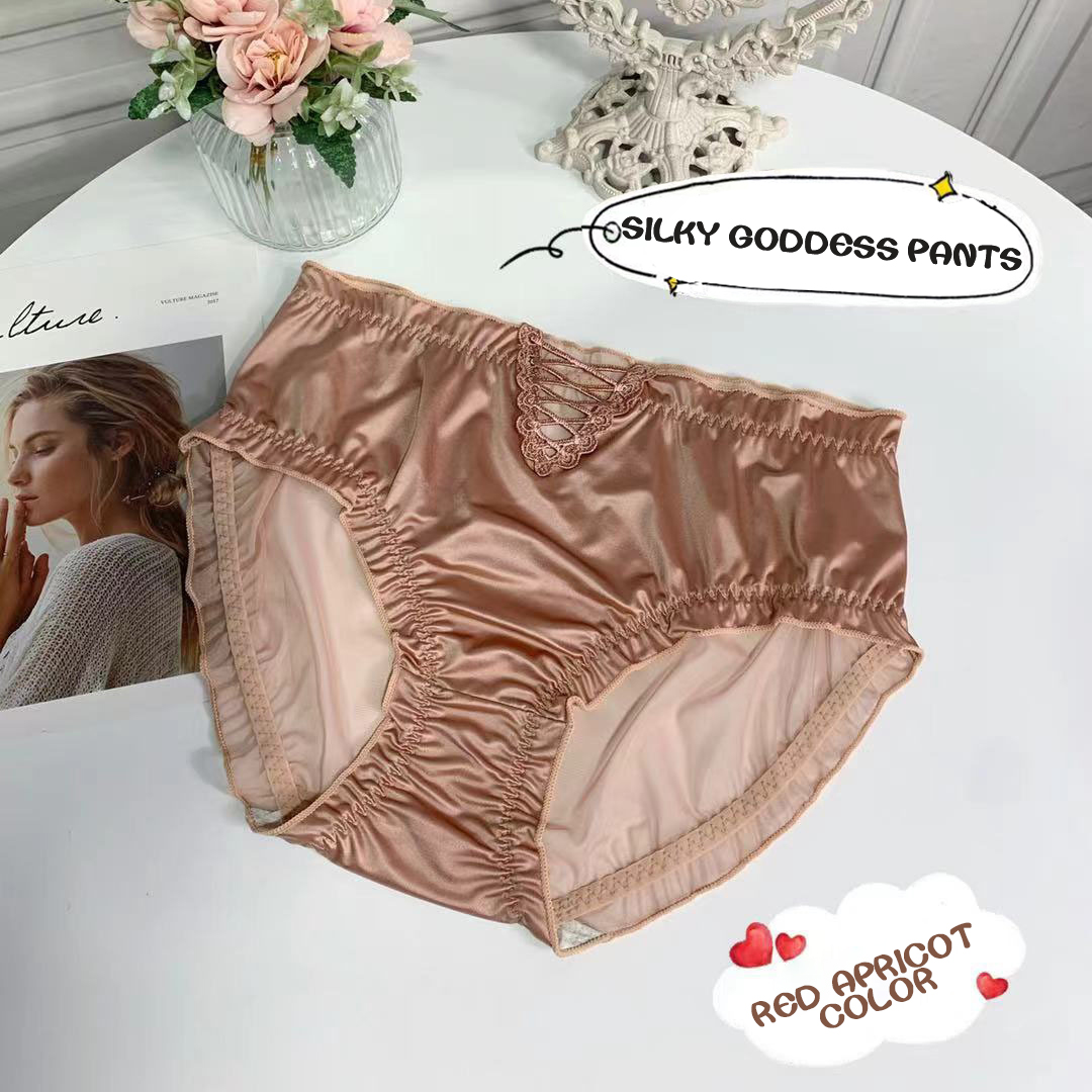 Women's satin ice silk seamless briefs