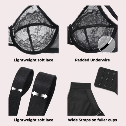 Special Offer-49% OFF 🔥Unlined Comfort Unpadded Full Coverage Underwire Minimizer Bra