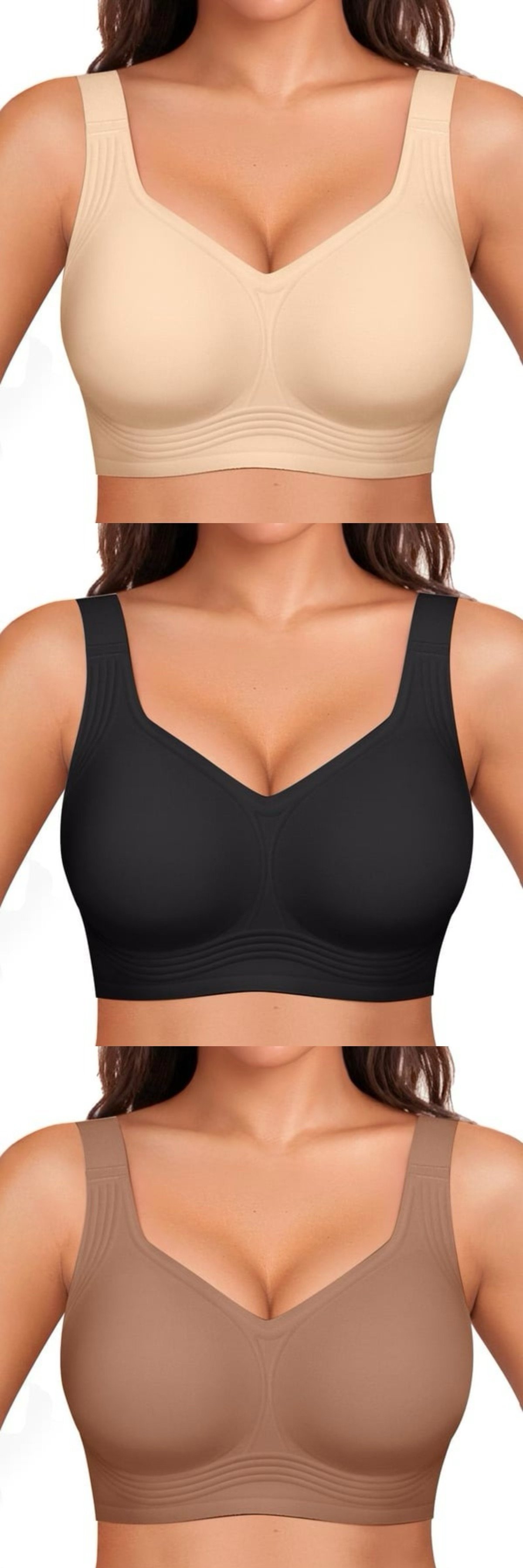 🎁Buy 1 Get 3 Packs - Super firming bra | Women Wirefree Bras 👍 No more sagging breasts