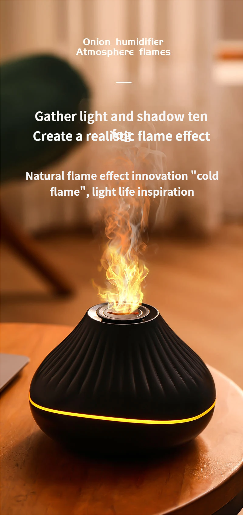 ✨New Flame-Effect Aromatherapy Diffuser