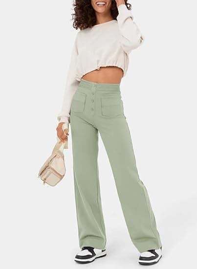 Hot SaleHigh-waisted Elastic Casual Pants