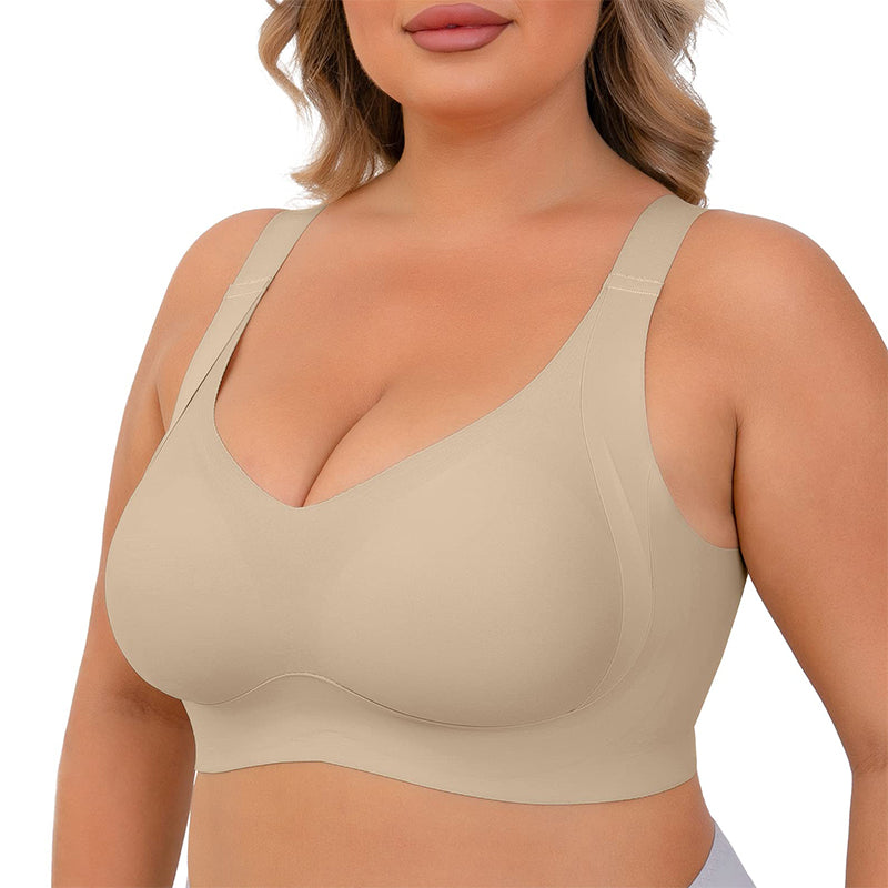 Daily Comfort Wireless Shaper Bra-Black+Grey+Skin