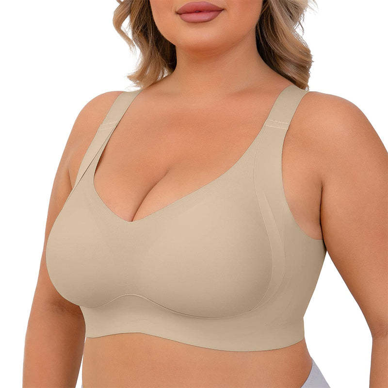 Daily Comfort Wireless Shaper Bra-Black+Grey+Skin