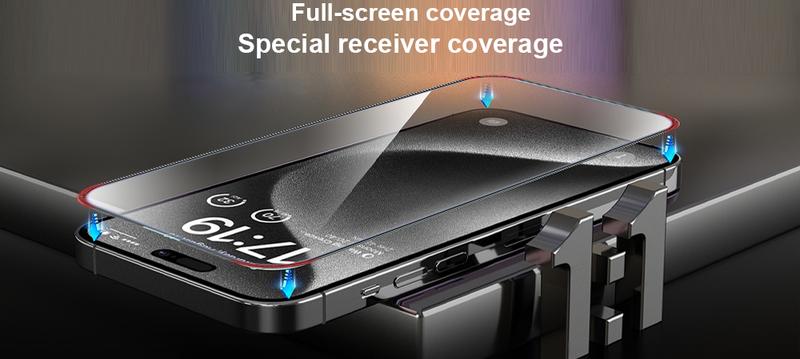 Product Introduction of One Fish Screen Protector 2 Pack for iPhone, Fingerprint Proof Screen Protector, Privacy Protection, Fingerprint Resistant, Dust-Free Bubble-Free 7