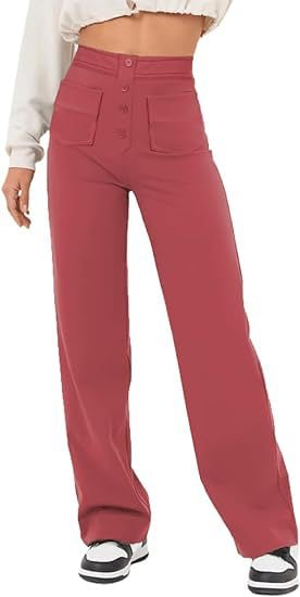 Hot SaleHigh-waisted Elastic Casual Pants