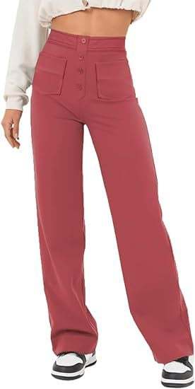 Hot SaleHigh-waisted Elastic Casual Pants