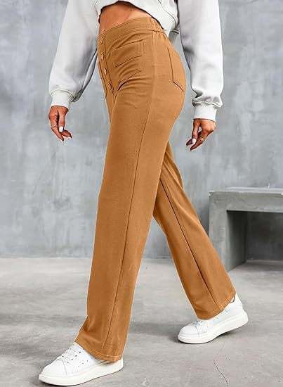 Hot SaleHigh-waisted Elastic Casual Pants