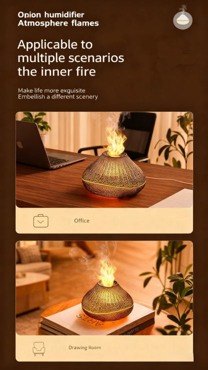 ✨New Flame-Effect Aromatherapy Diffuser