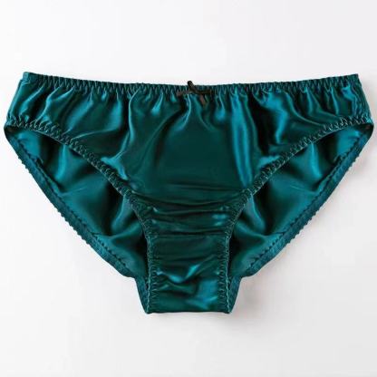 Women's Silk Simple Solid Color Panties
