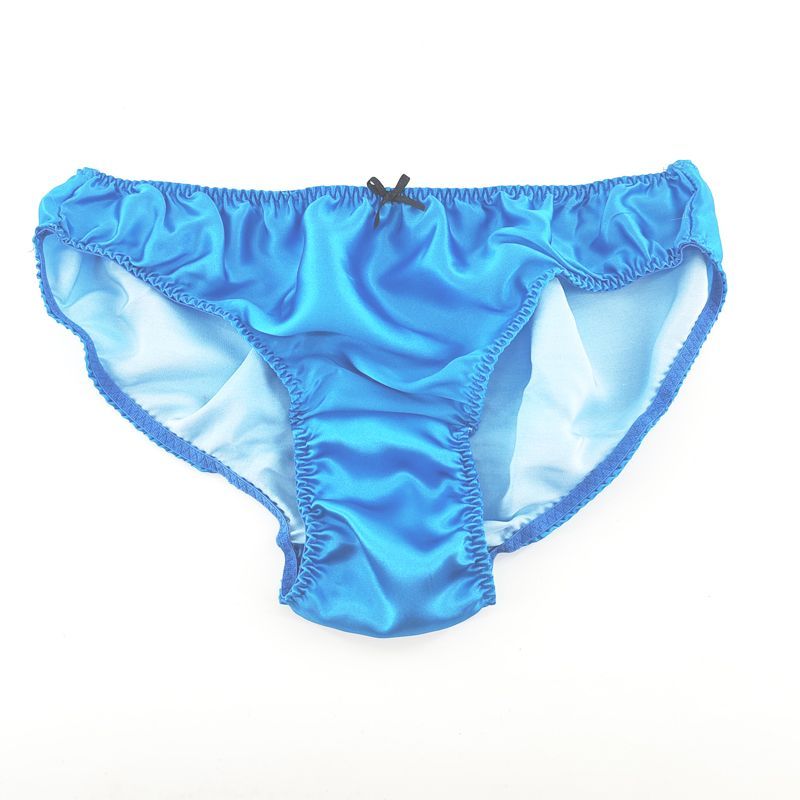 Women's Silk Simple Solid Color Panties