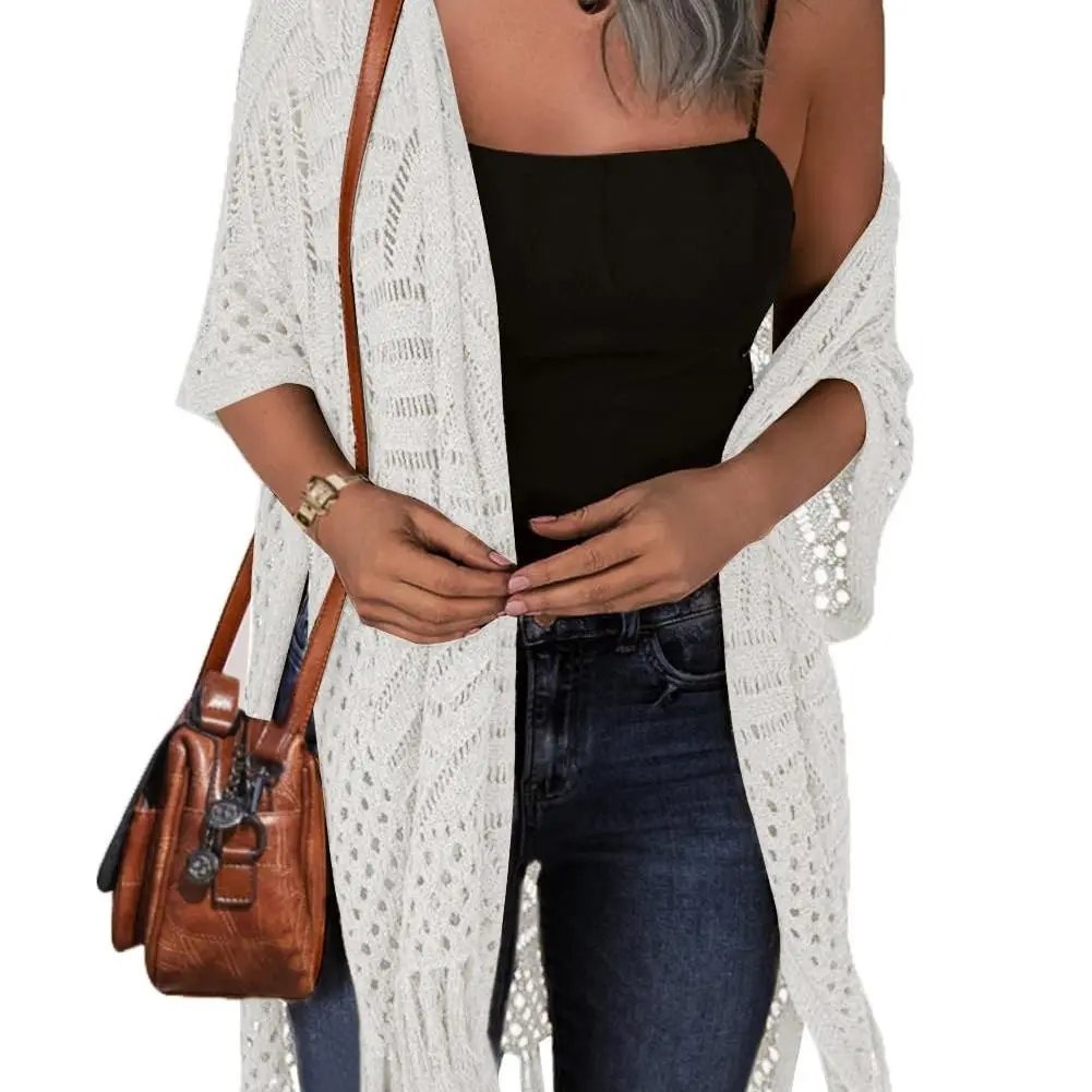 Last Day 49% OFF 🔥Boho Tassel Hollow-Out Knit Cardigan