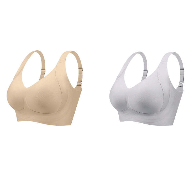 Daily Comfort Wireless Shaper Bra-Black+Grey+Skin