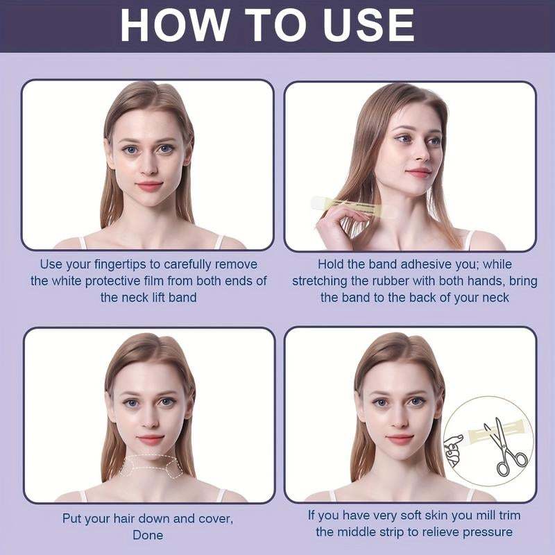 🔥Face Neck Lifting Tape (Long-Lasting)