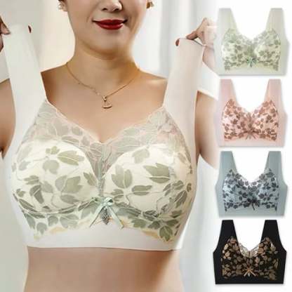 😍Mother's Day Sale Buy 1 Get 2 Free(Add 3 To The Cart)😍-Pure Cotton Instantly lifts Anti-Sagging Wirefree Bra