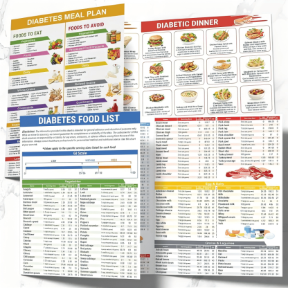 🔥LAST DAY SALE- 49% OFF🎁Diabetes Food List & Meal Planner