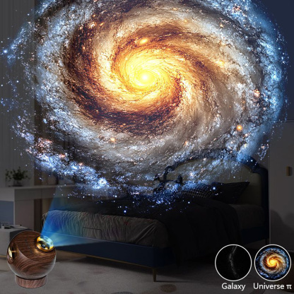 Romantic atmosphere-themed star projector lamp（A random gift of two starry sky discs）