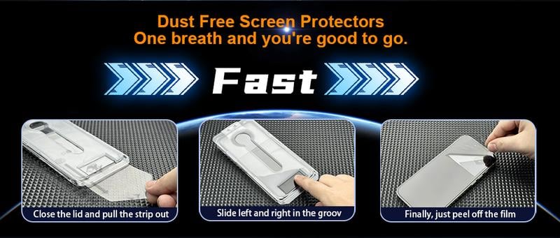 Product Introduction of One Fish Luxury Privacy Screen Protector 2 Pack for iPhone - Fingerprint Proof, Scratch Resistant, Plasma Plating Process, High Quality Design 4