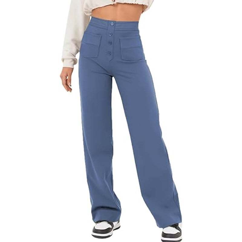 Hot SaleHigh-waisted Elastic Casual Pants