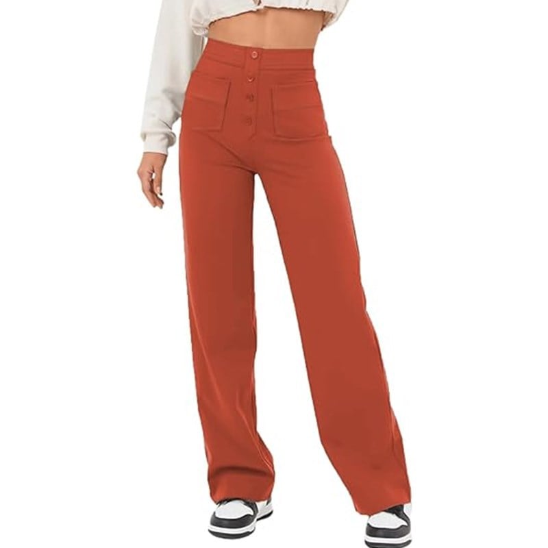 Hot SaleHigh-waisted Elastic Casual Pants