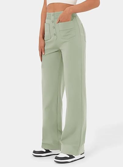 Hot SaleHigh-waisted Elastic Casual Pants