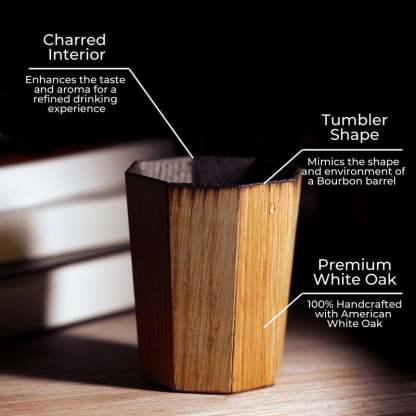 🎁Last Day Promotion 49% OFF🔥Whiskey Grail - Handmade and Charred Drinking Vessel - Ideal Whiskey Glass for Whiskey Consumption